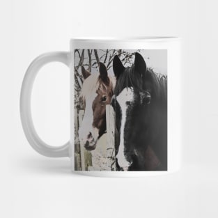 Pair of Friendly Horses Mug